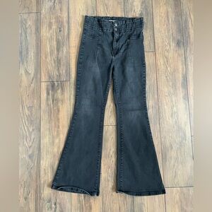 Free People Black Flare Jeans